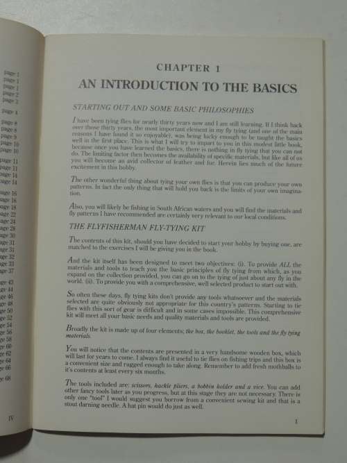 Introducing Fly-Tying - A Beginner`s Guide To Fly-Tying For South African Conditions - Tom Sutcliffe