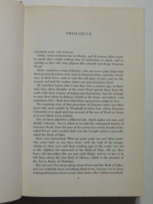 Duncton Tales - William Horwood   FIRST EDITION 1991