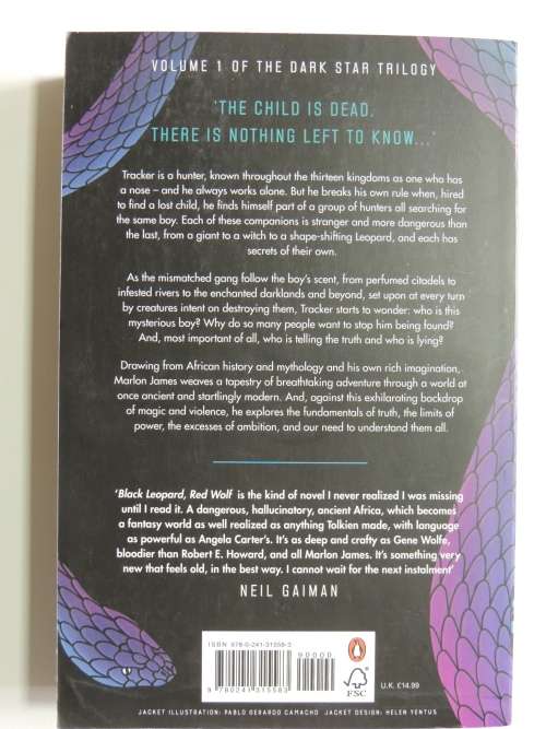 Black Leopard Red Wolf - Vol 1 of the Dark Star Trilogy- Marlon James