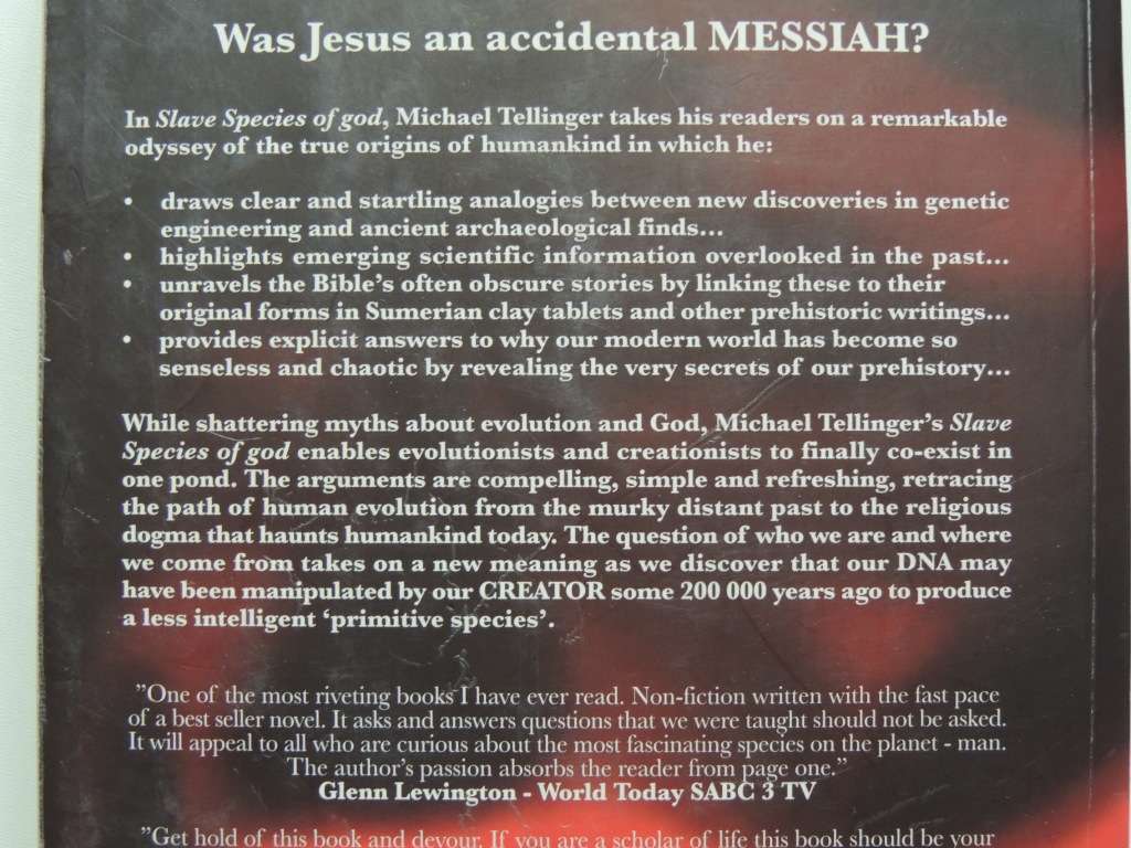 Slave Species of god - The Story of Humankind from the Cradle of Humankind- Micheal Tellinger