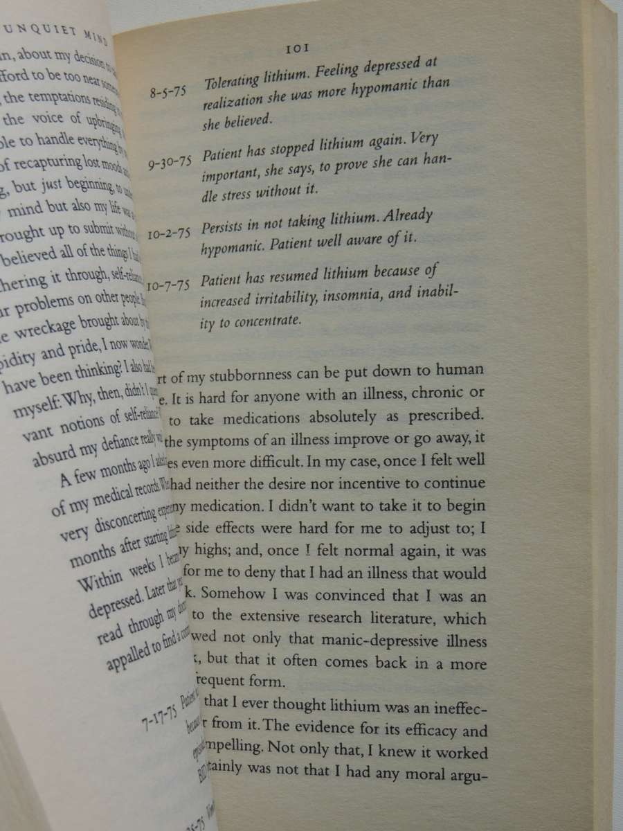 An Unquiet Mind, A Memoir of Moods & Madness - Kay Redfield Jamison