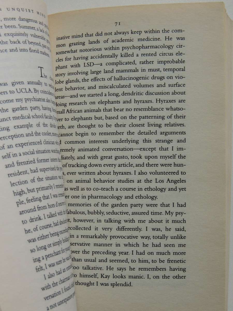 An Unquiet Mind, A Memoir of Moods & Madness - Kay Redfield Jamison