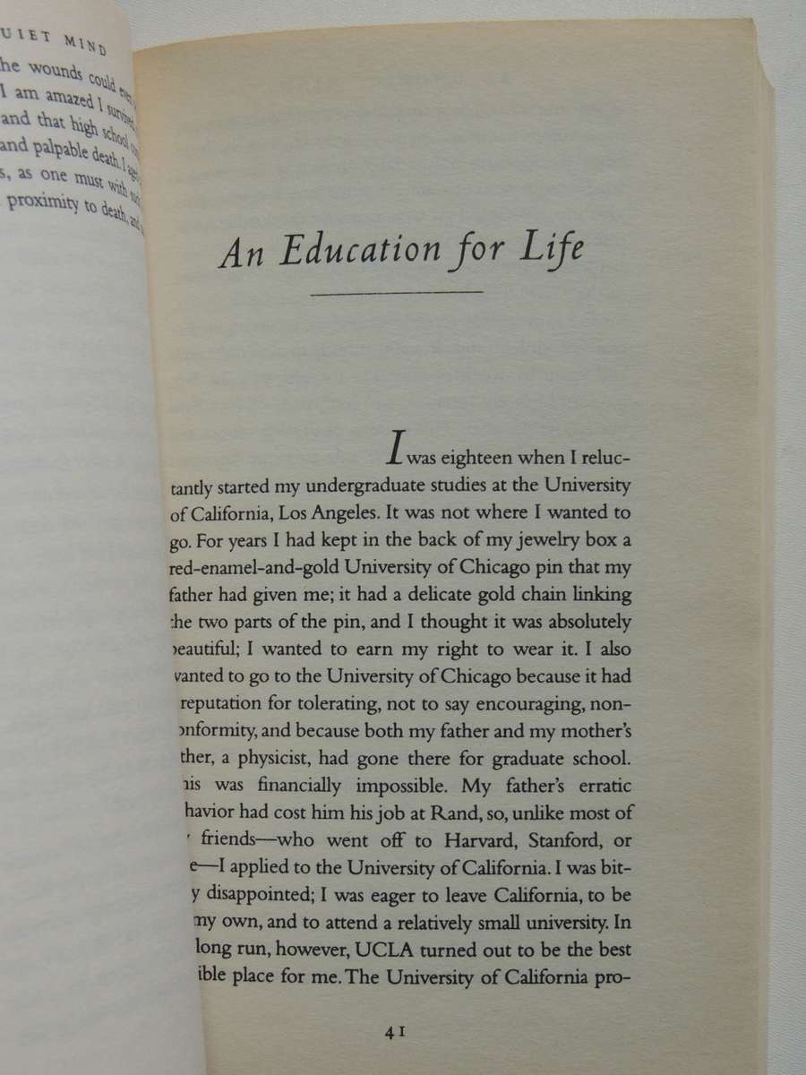 An Unquiet Mind, A Memoir of Moods & Madness - Kay Redfield Jamison