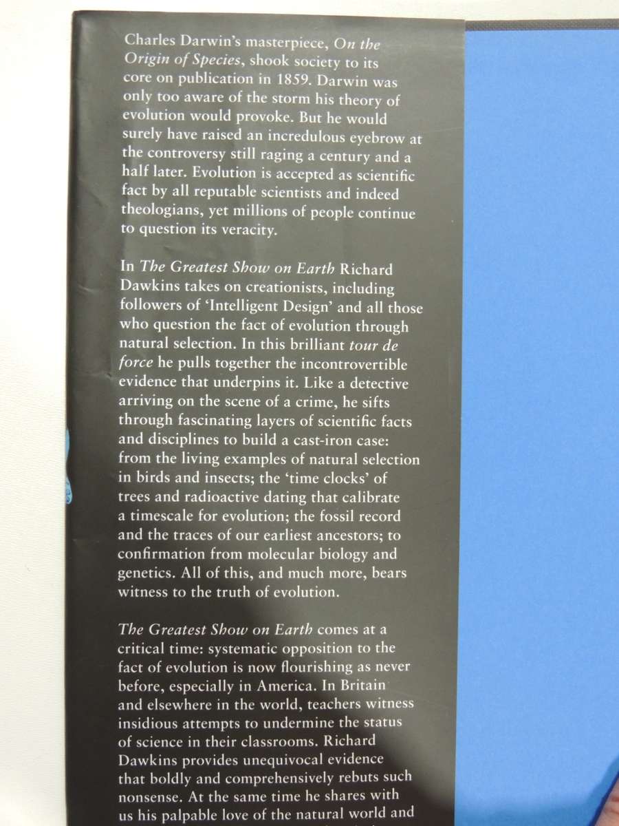 The Greatest Show on Earth, The Evidence for Evolution- Richard Dawkins  HARD COVER