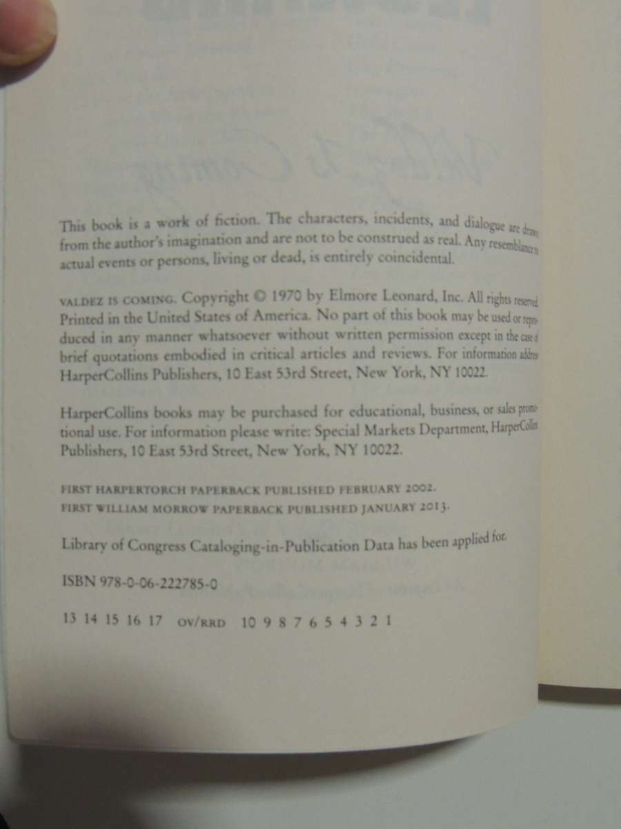 Valdez Is ComingElmore Leonard