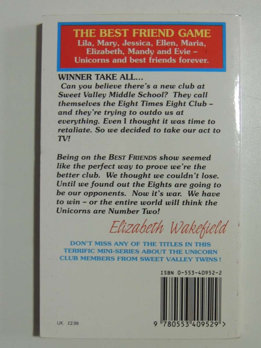 Sweet Valley Twins - The Unicorn Club - The Best Friend Game No. 3 - Francine Pascal