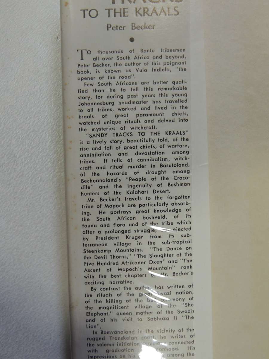 Sandy Tracks - Peter Becker      1956