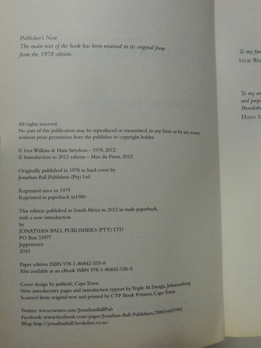 The Super-Afrikaners - Inside The Afrikaner Broederbond - Ivor Wilkins & Hans Strydom