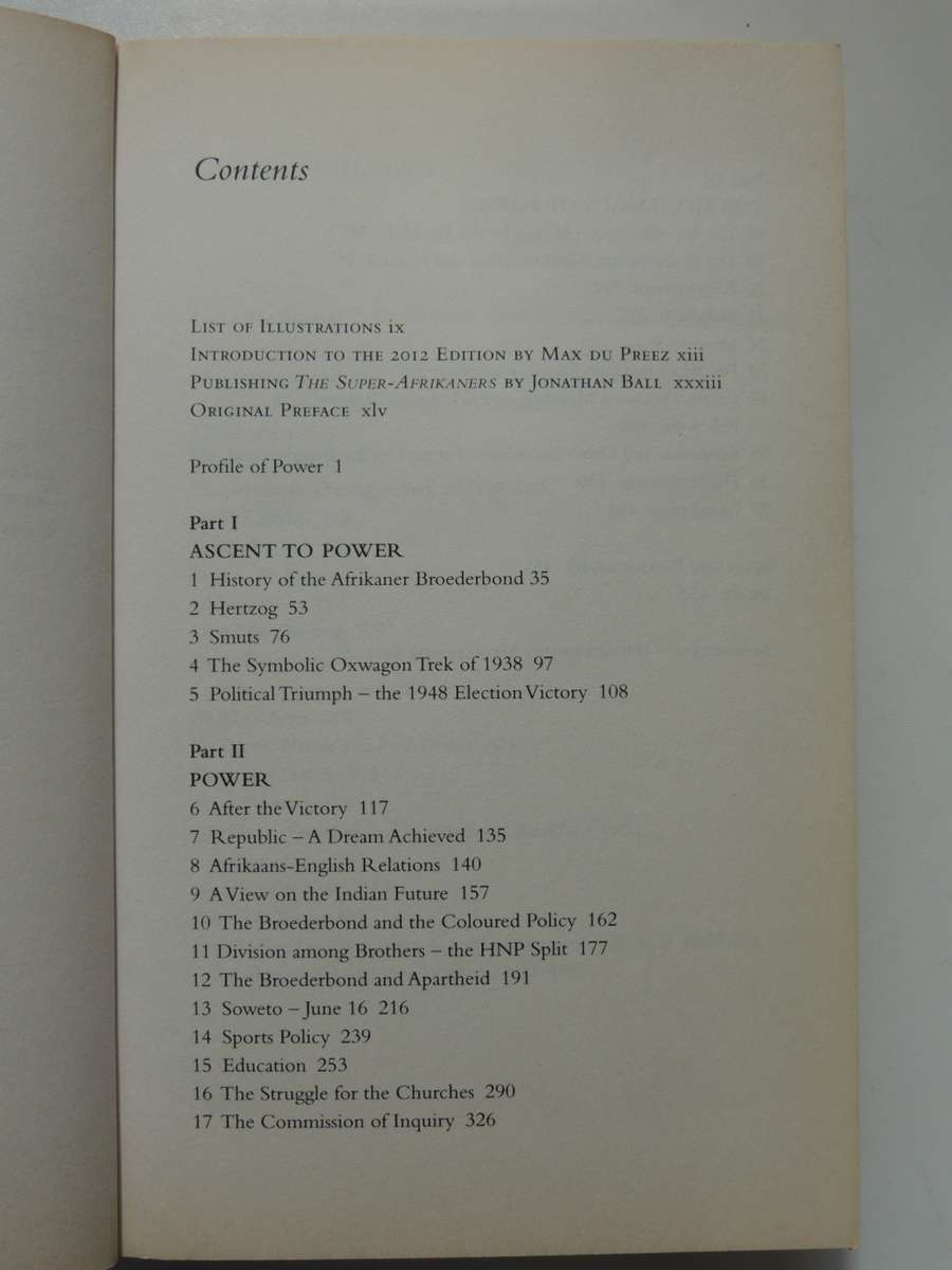 The Super-Afrikaners - Inside The Afrikaner Broederbond - Ivor Wilkins & Hans Strydom