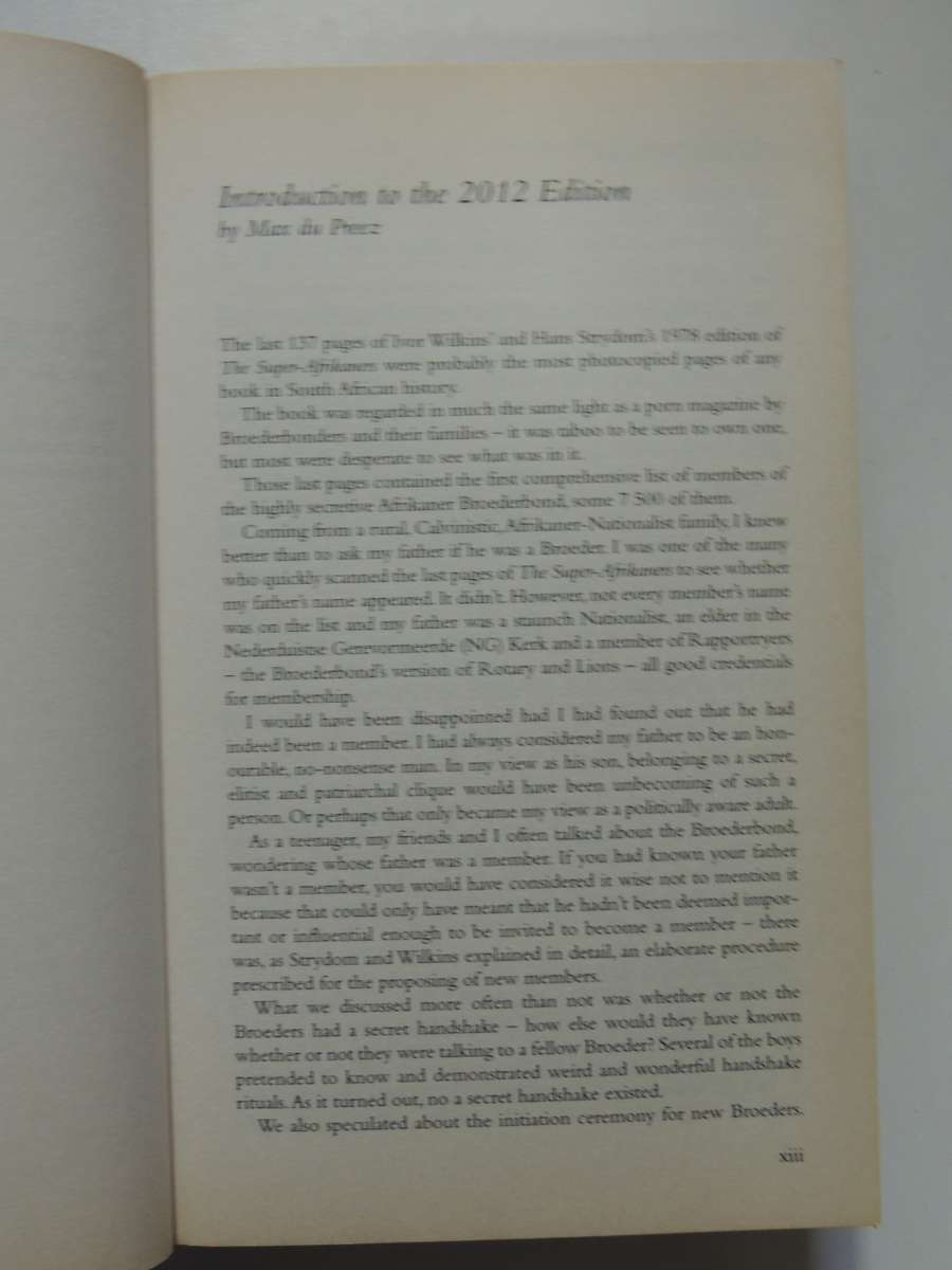 The Super-Afrikaners - Inside The Afrikaner Broederbond - Ivor Wilkins & Hans Strydom