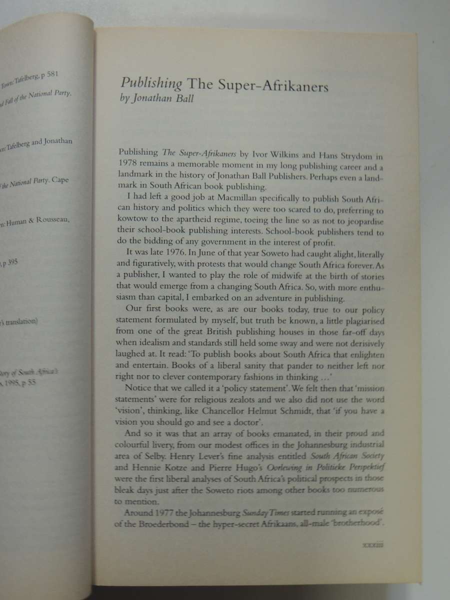 The Super-Afrikaners - Inside The Afrikaner Broederbond - Ivor Wilkins & Hans Strydom