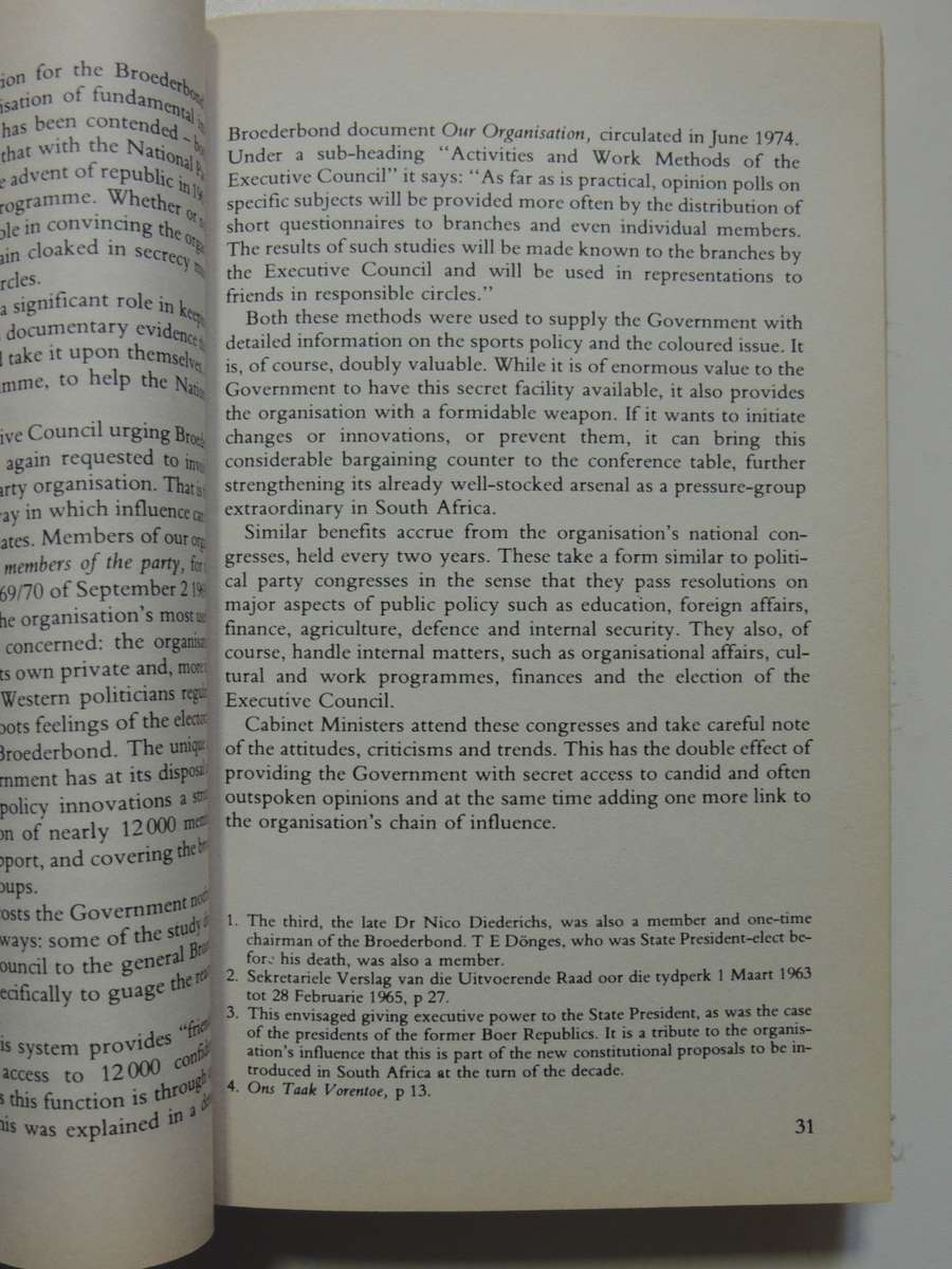 The Super-Afrikaners - Inside The Afrikaner Broederbond - Ivor Wilkins & Hans Strydom