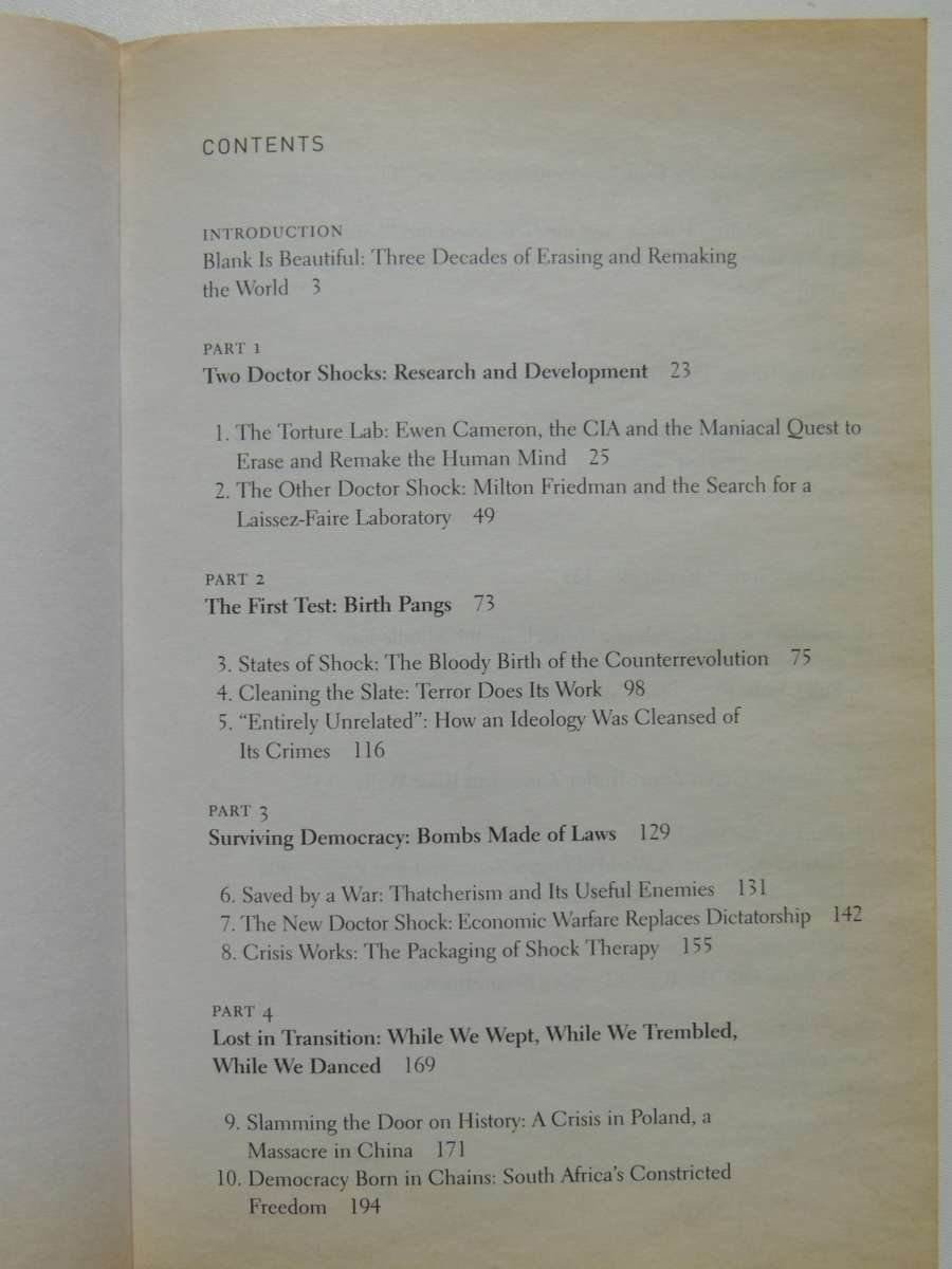 The Shock Doctrine - Naomi Klein