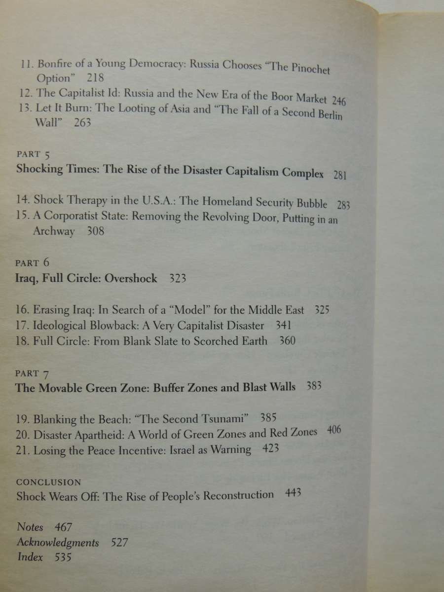 The Shock Doctrine - Naomi Klein