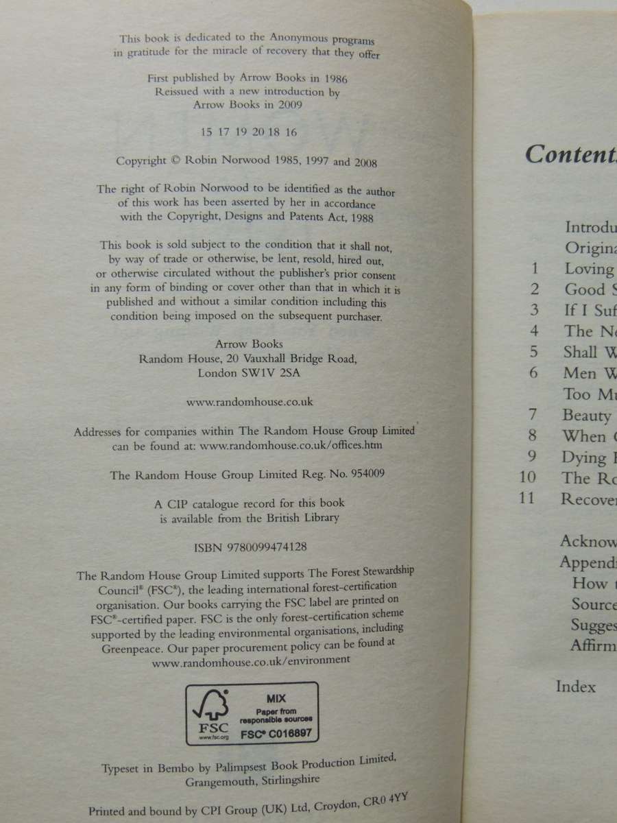 Women Who Love Too Much - Robin Norwood