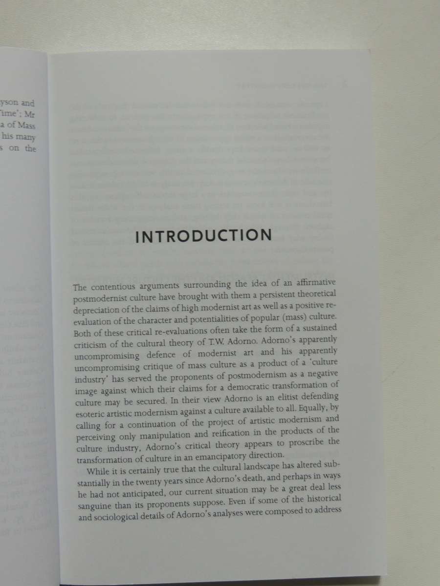 The Culture Industry - Theodor W Adorno