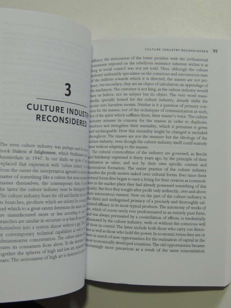 The Culture Industry - Theodor W Adorno