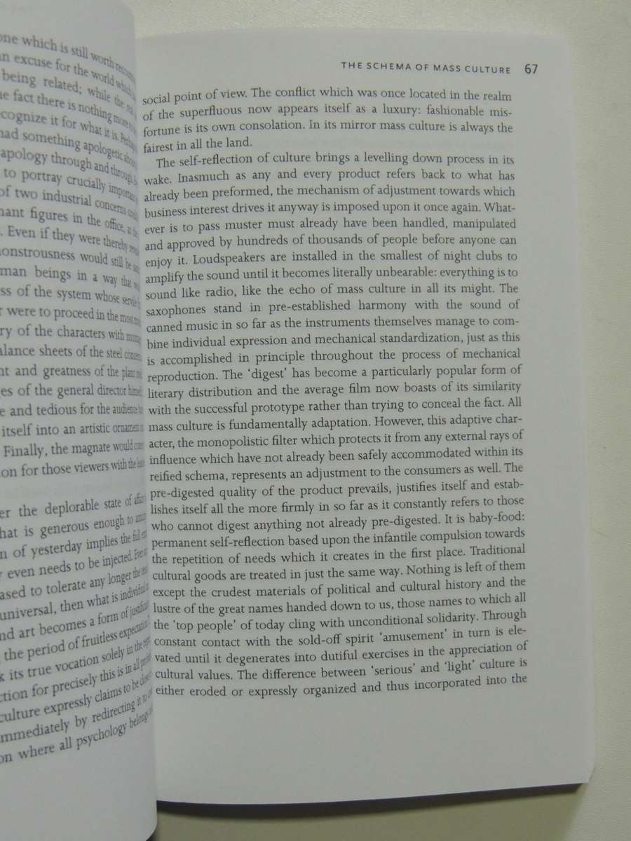 The Culture Industry - Theodor W Adorno