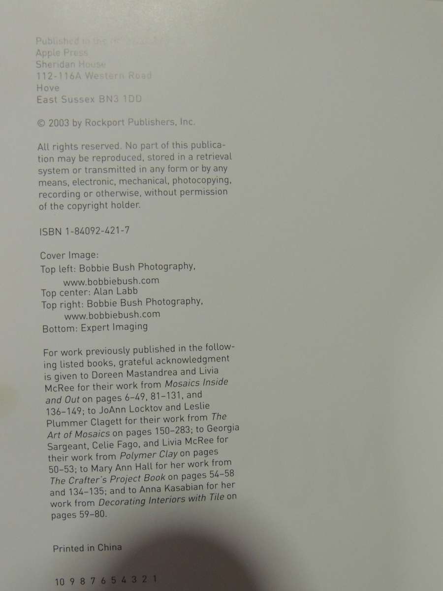 Mosaic Sourcebook - JoAnn Locktov & Doreen Mastandrea