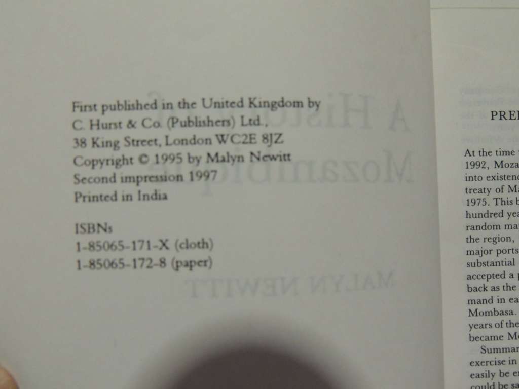 A History Of Mozambique - Malyn Newitt