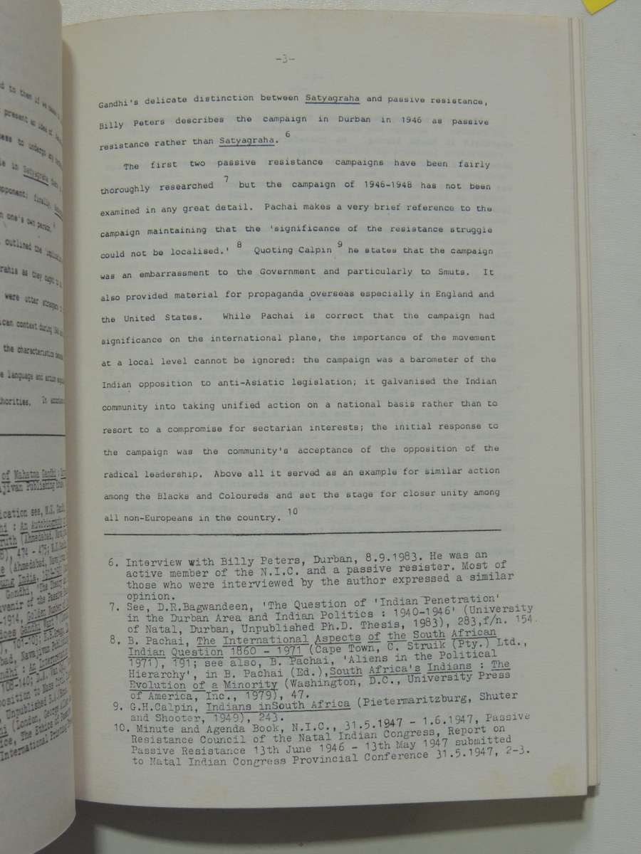 Conference on the History of Natal & Zululand, Papers University of Natal, Durban, July 1985
