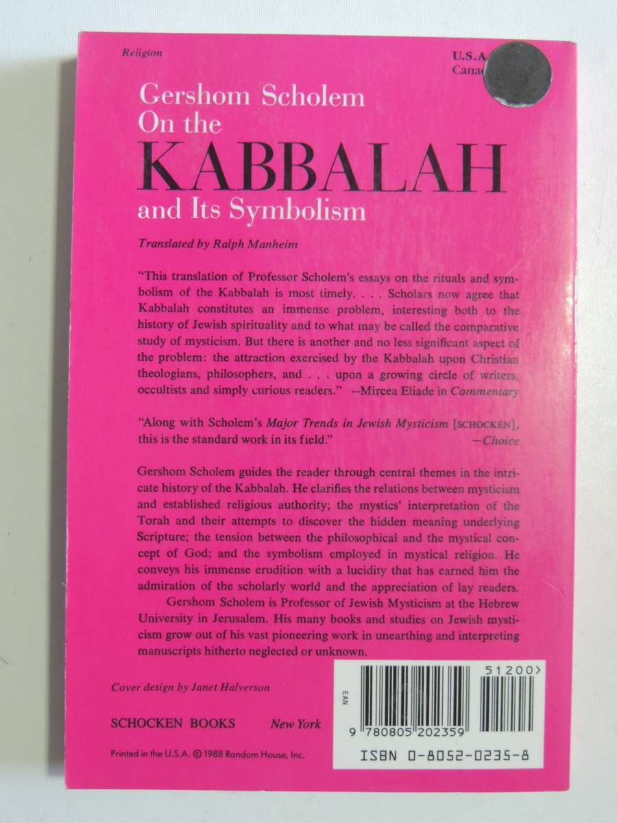 On the Kabbalah and Its Symbolism - Gershon Scholem