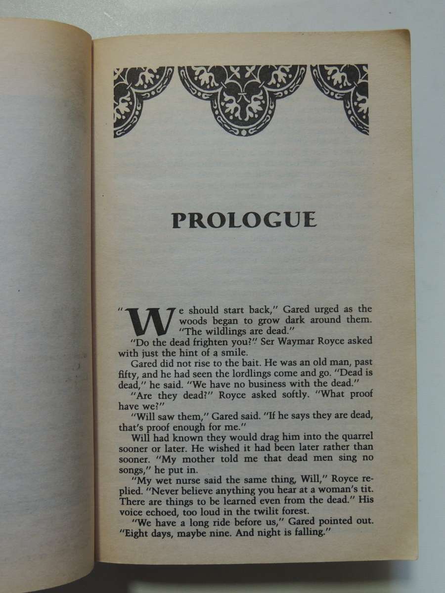 A Game Of Thrones, Book 1 of A Song of Ice and Fire - George RR Martin 1st Paperback Ed., 5th Printi