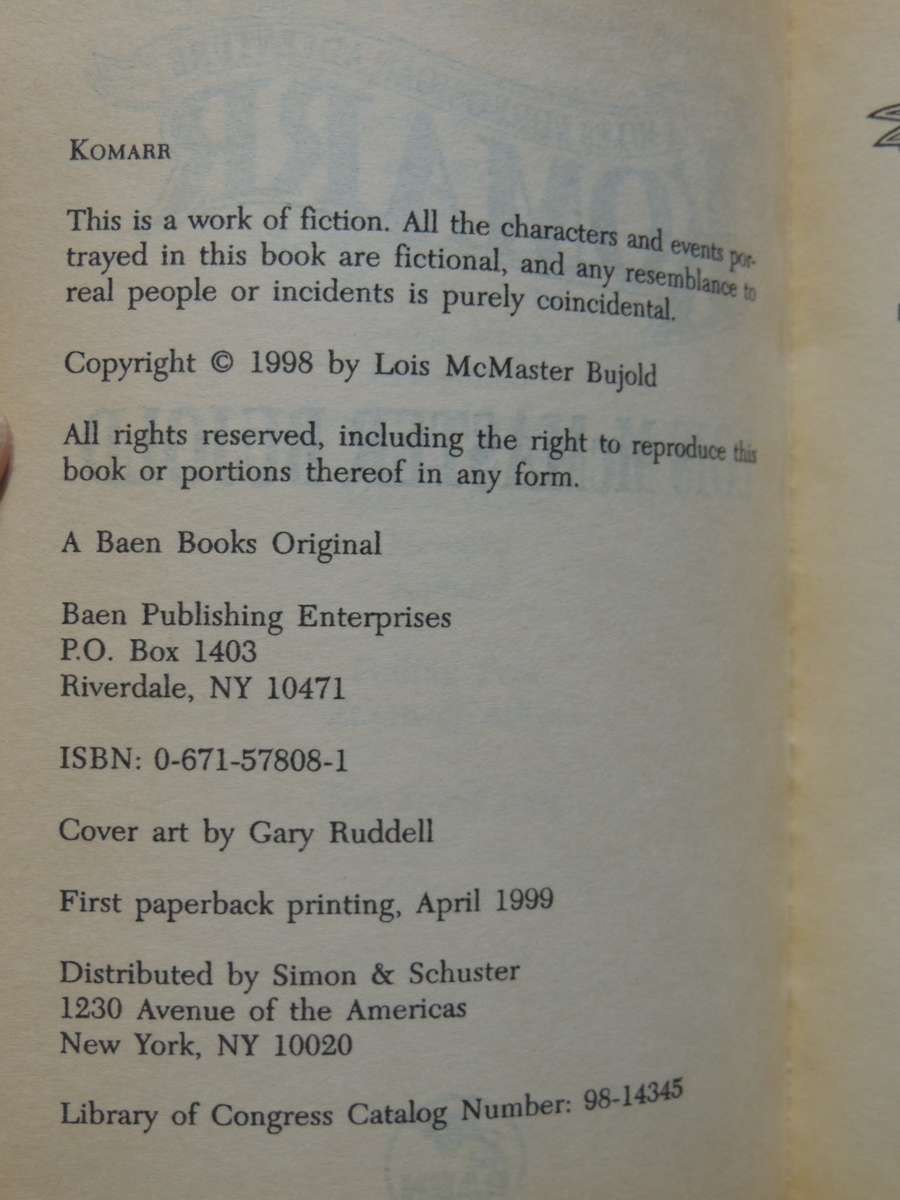 Komarr - A Miles Vorkosigan Adventure- Lois McMaster Bujold