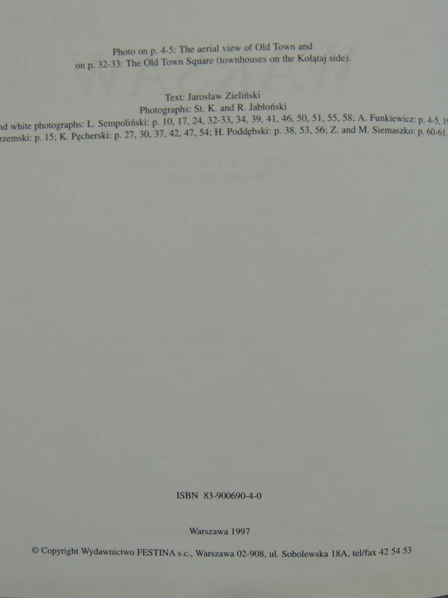 Warsaw - Ruined And Rebuild  Jaroslaw Zielinski