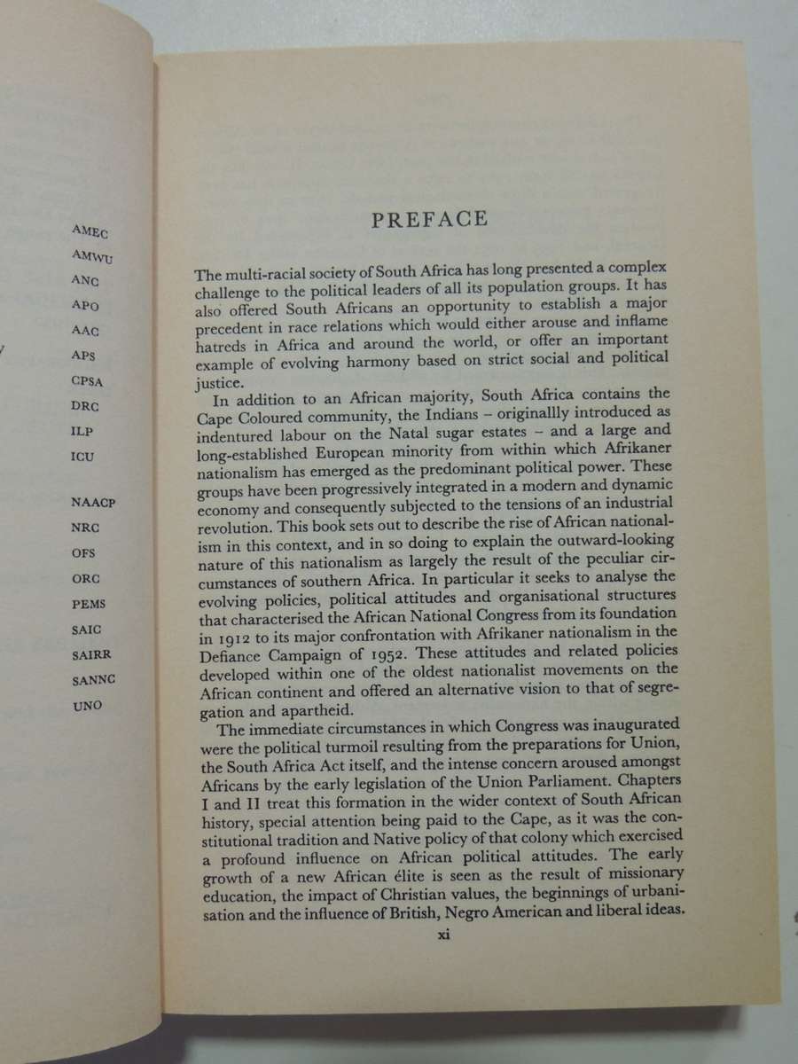 The Rise Of African Nationalism In South Africa - Peter Walshe     SCARCE!