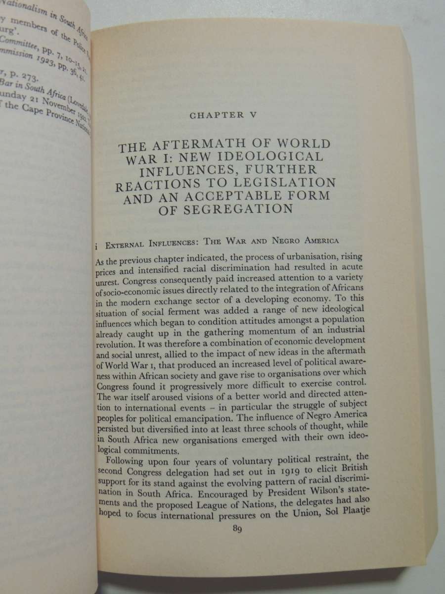 The Rise Of African Nationalism In South Africa - Peter Walshe     SCARCE!