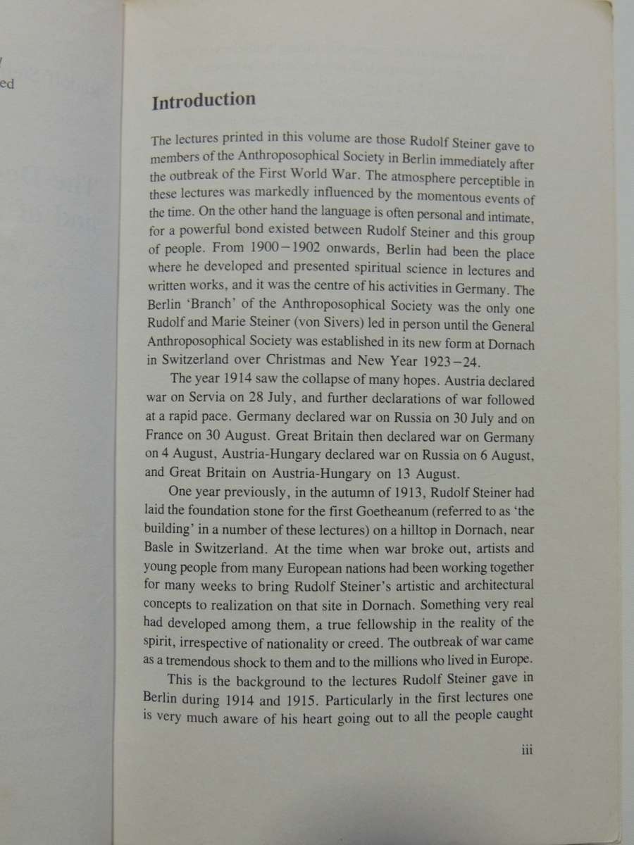 The Destinies Of Individuals And Of Nations- Rudolf Steiner