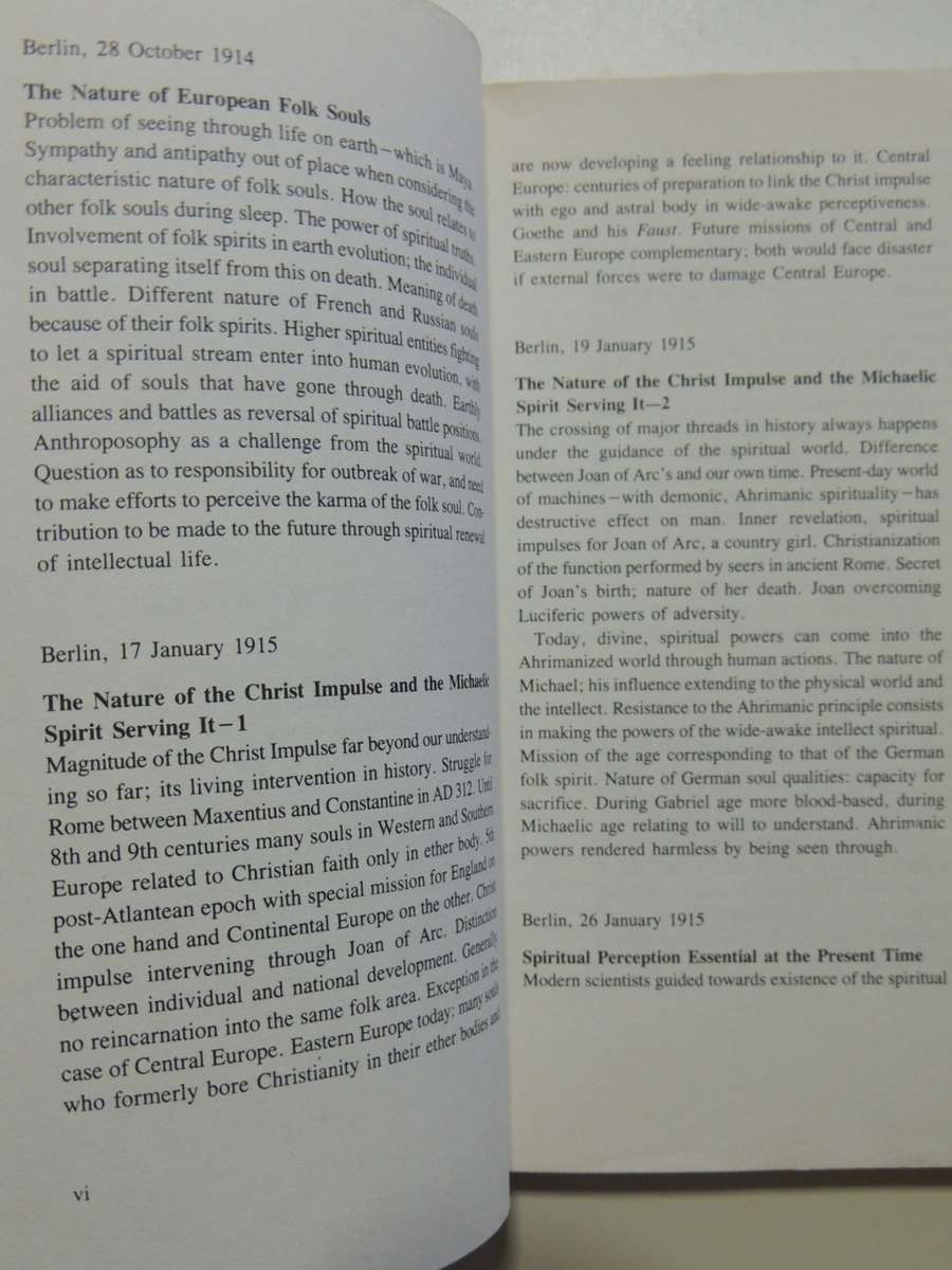 The Destinies Of Individuals And Of Nations- Rudolf Steiner