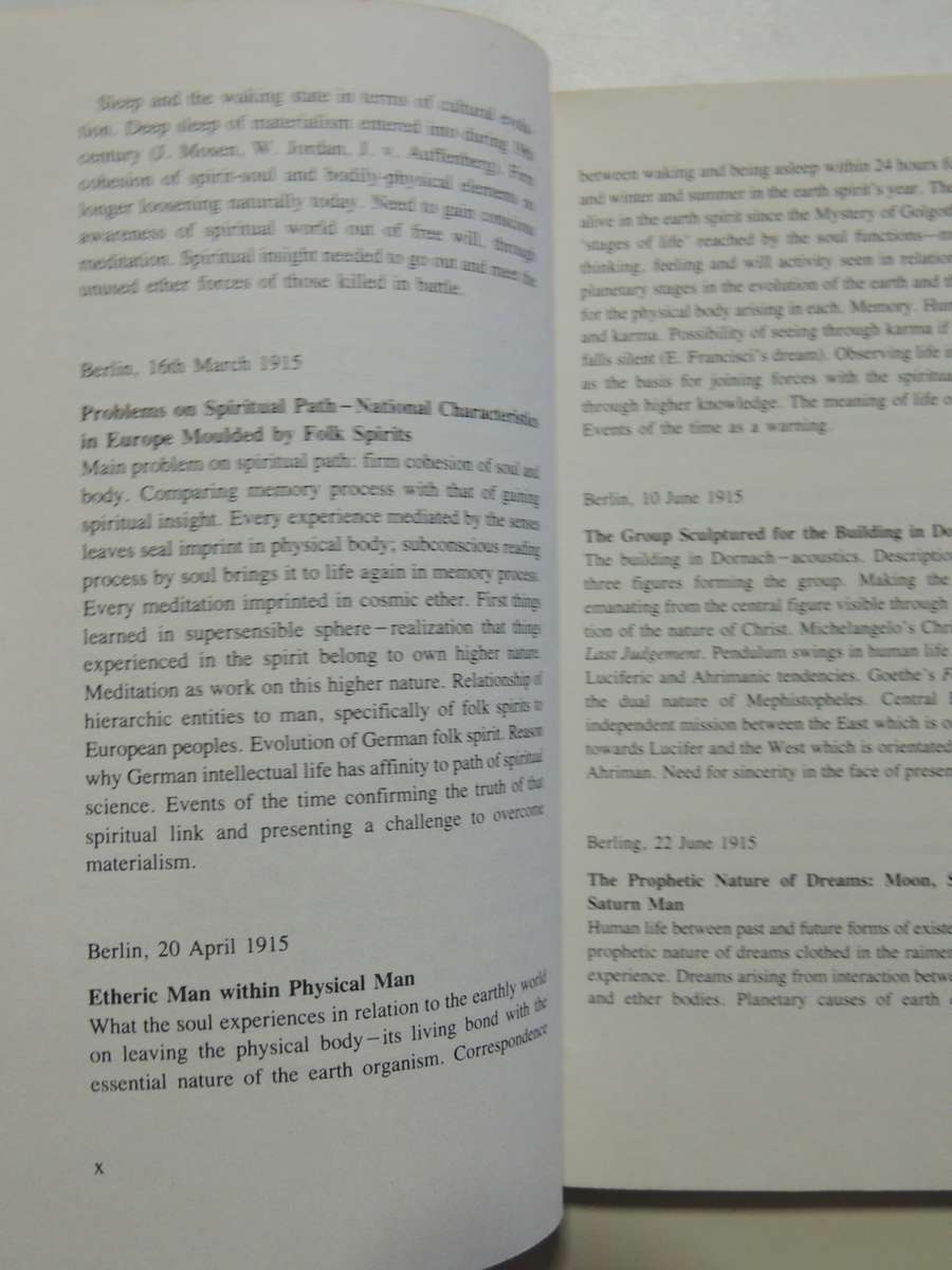 The Destinies Of Individuals And Of Nations- Rudolf Steiner