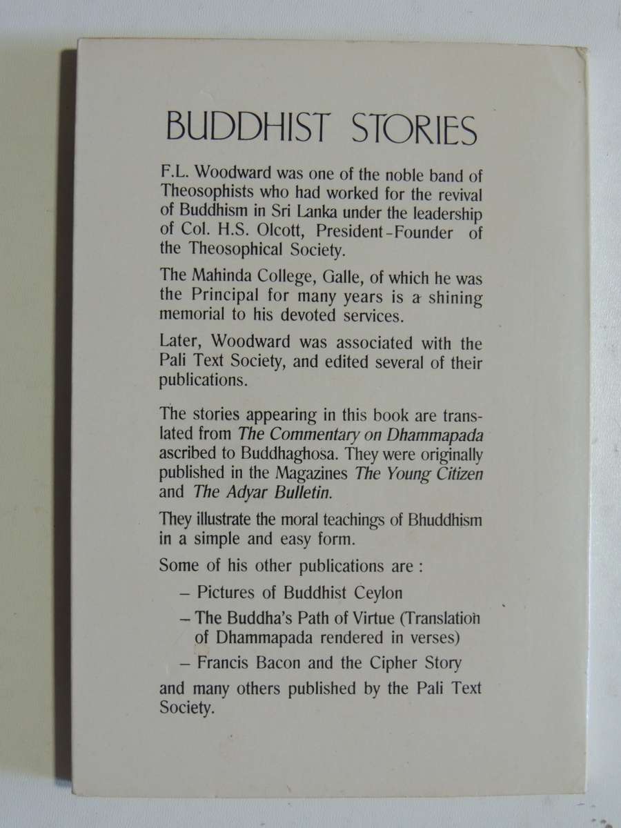 Buddhist Stories- trans. F.L. Woodward