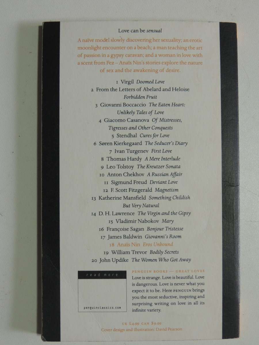 Great Loves - Eros Unbound  - Anais Nin