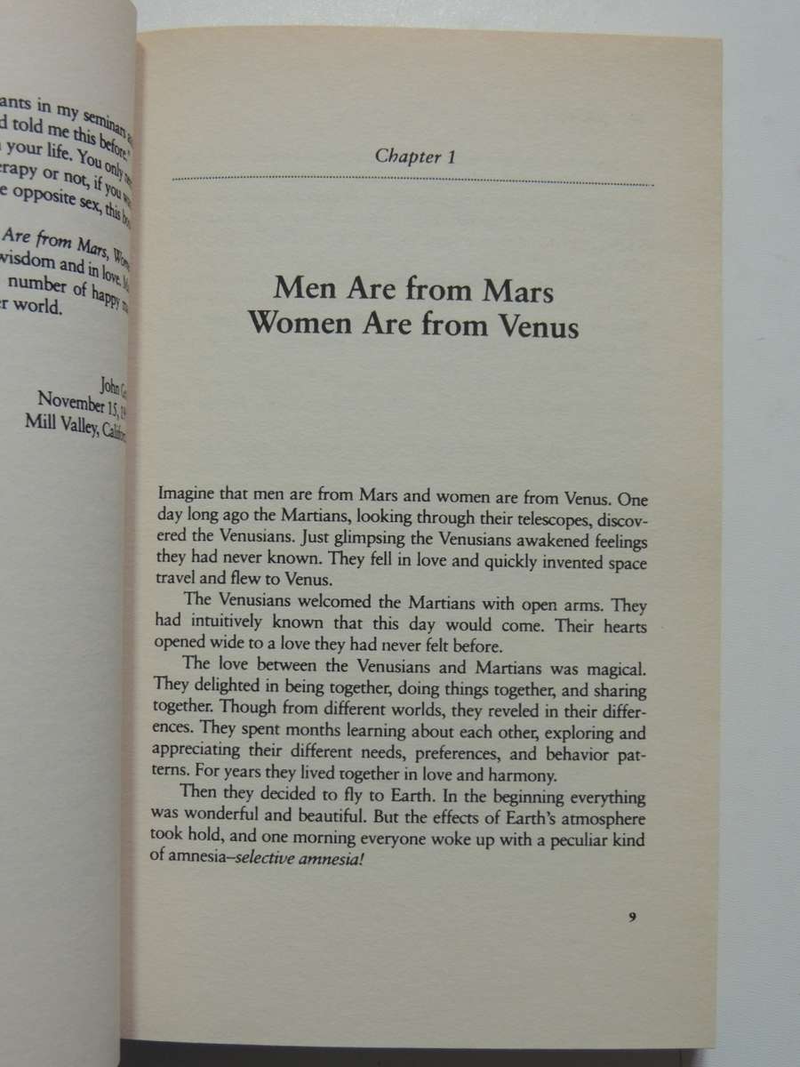 Men Are From Mars, Women Are From Venus,Practical Guide For Improving Communication & ...- John Gray