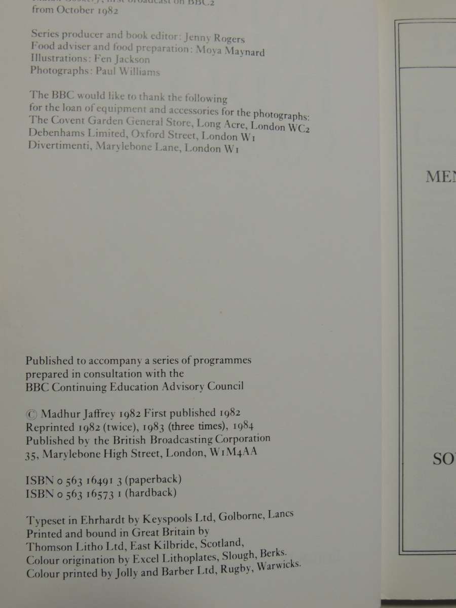 Madhur Jaffrey`s Indian Cookery- Madhur Jaffrey