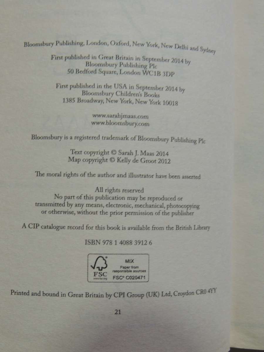 Heir Of Fire - The Throne Of Glass Vol 3 - Sarah J. Maas