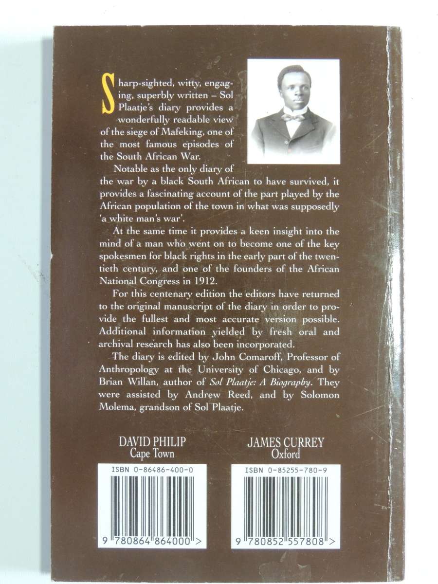 The Mafeking Diary Of Sol T. Plaatje   - Sol T. Plaatje