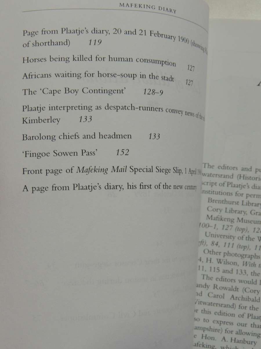 The Mafeking Diary Of Sol T. Plaatje   - Sol T. Plaatje