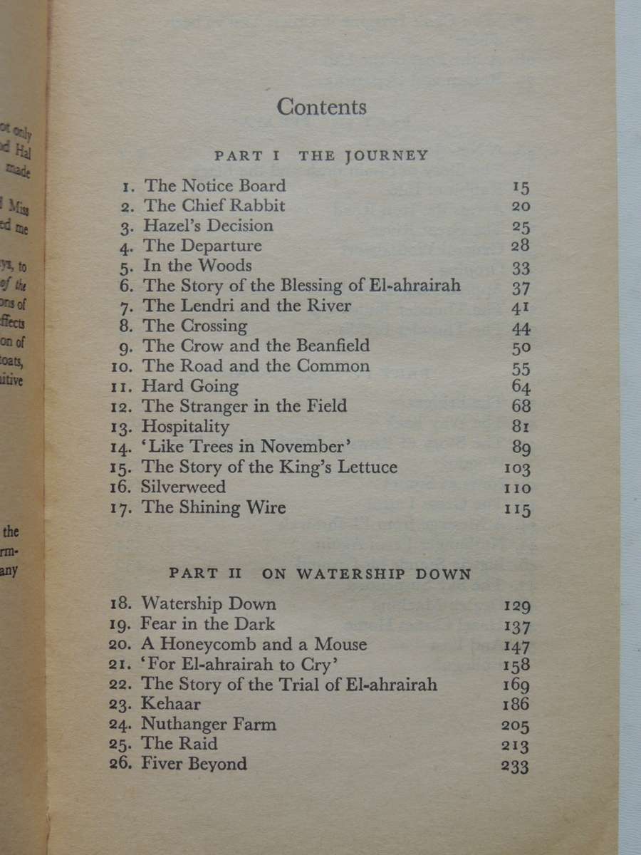 Watership Down- Richard Adams