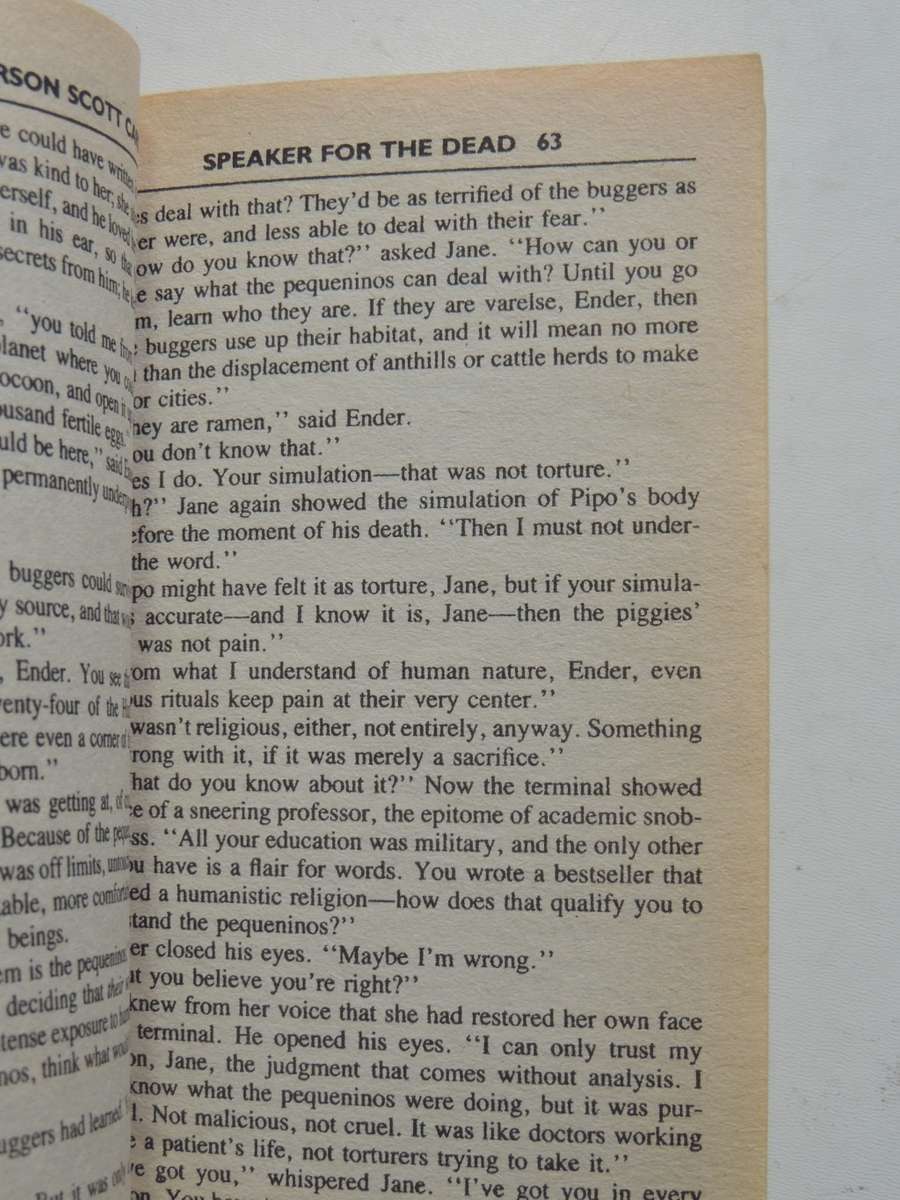 Speaker For The Dead - Ender Saga Vol 2 - Orson Scott Card