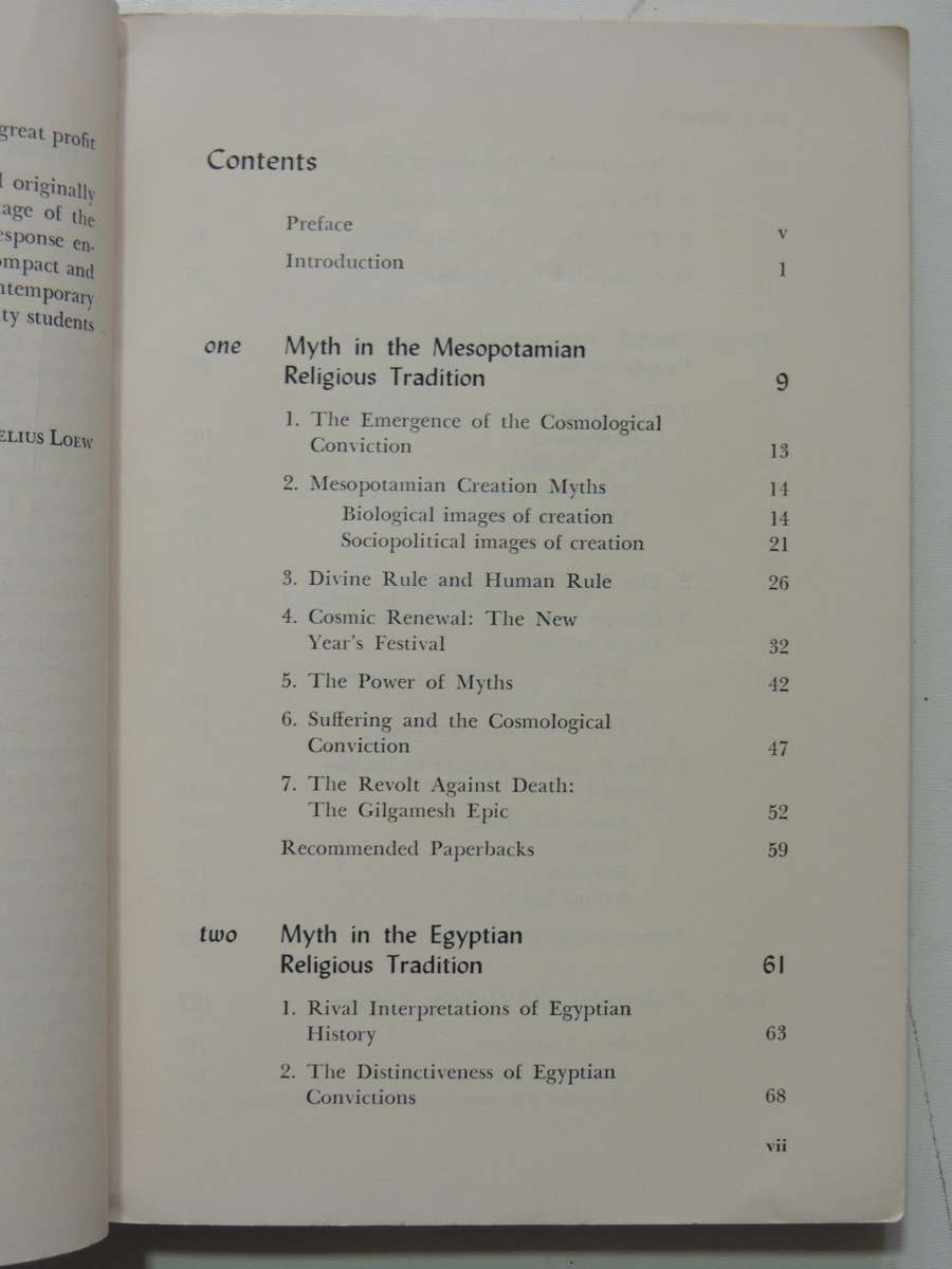 Myth, Sacred History, & Philosophy,The Pre-Christian Religious Heritage Of The West - Cornelius Loew