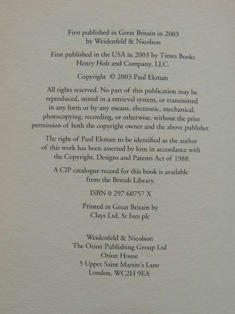 Emotions Revealed - Understandings Faces And Feelings - Paul Ekman