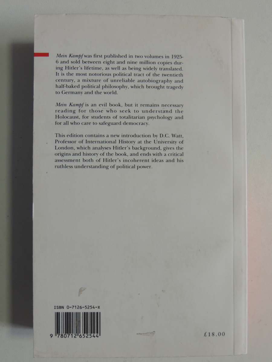 Mein Kampf - Adolf Hitler       Translated by Ralph Manheim