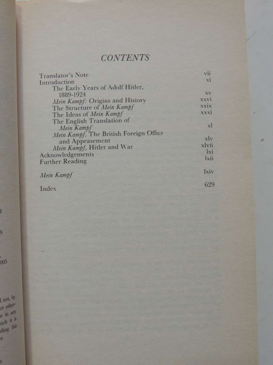 Mein Kampf - Adolf Hitler       Translated by Ralph Manheim