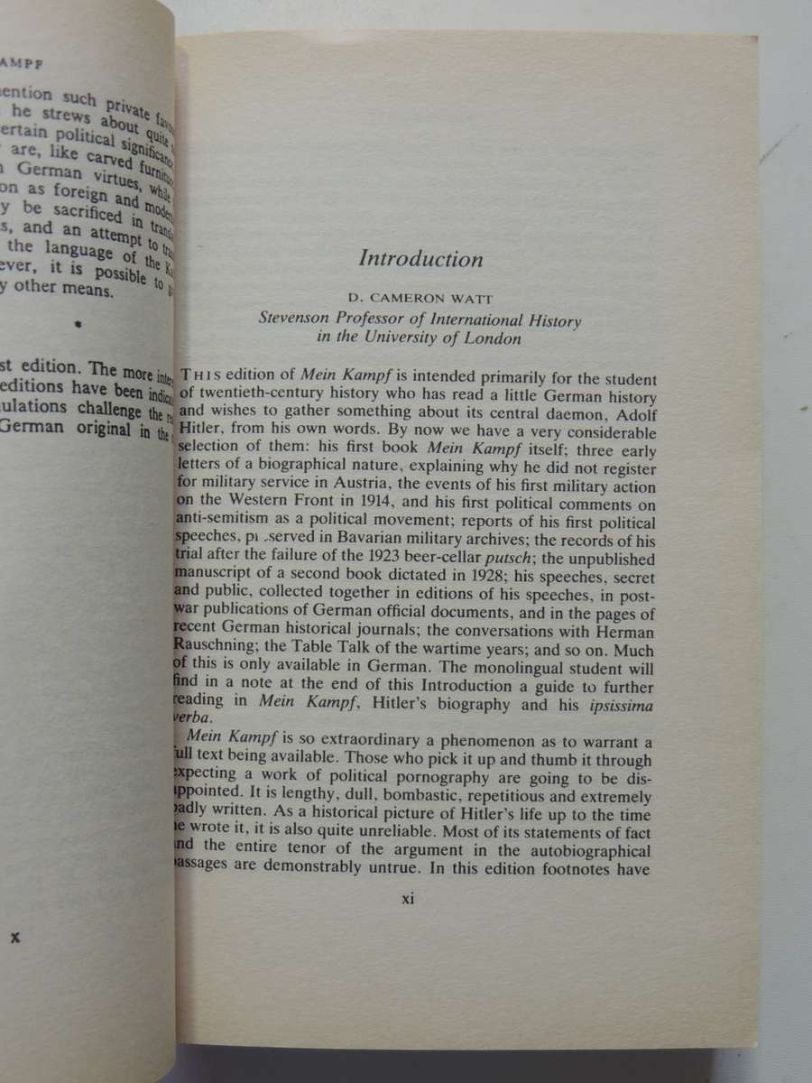 Mein Kampf - Adolf Hitler       Translated by Ralph Manheim