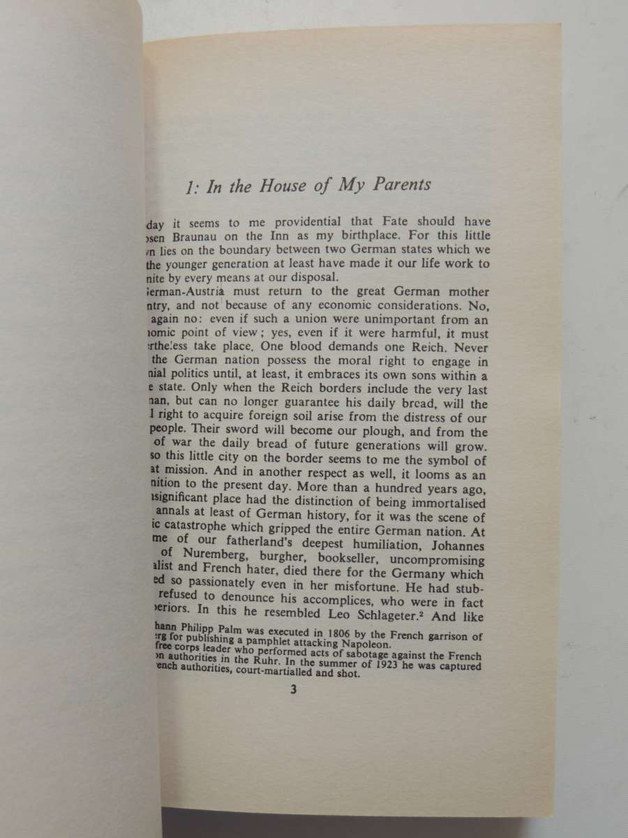 Mein Kampf - Adolf Hitler       Translated by Ralph Manheim