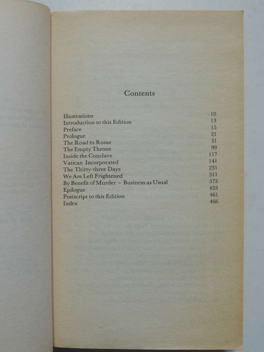 In God`s Name - An Investigation Into The Murder Of Pope John Paul I - David Yallop